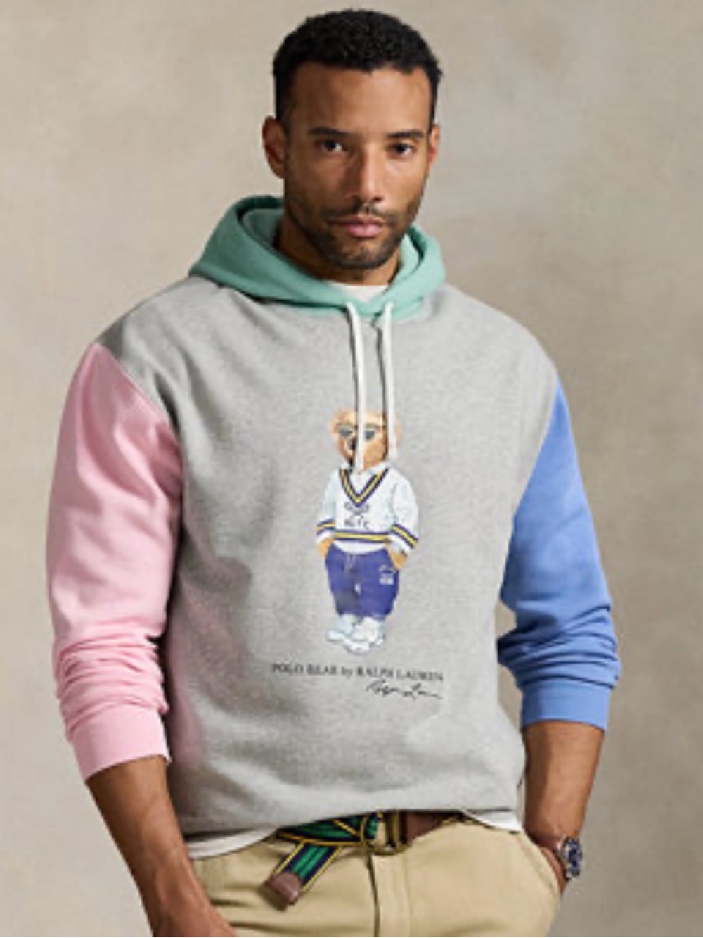 Polo Ralph Lauren Polo Bear Fleece color-blocked  Hoodie large